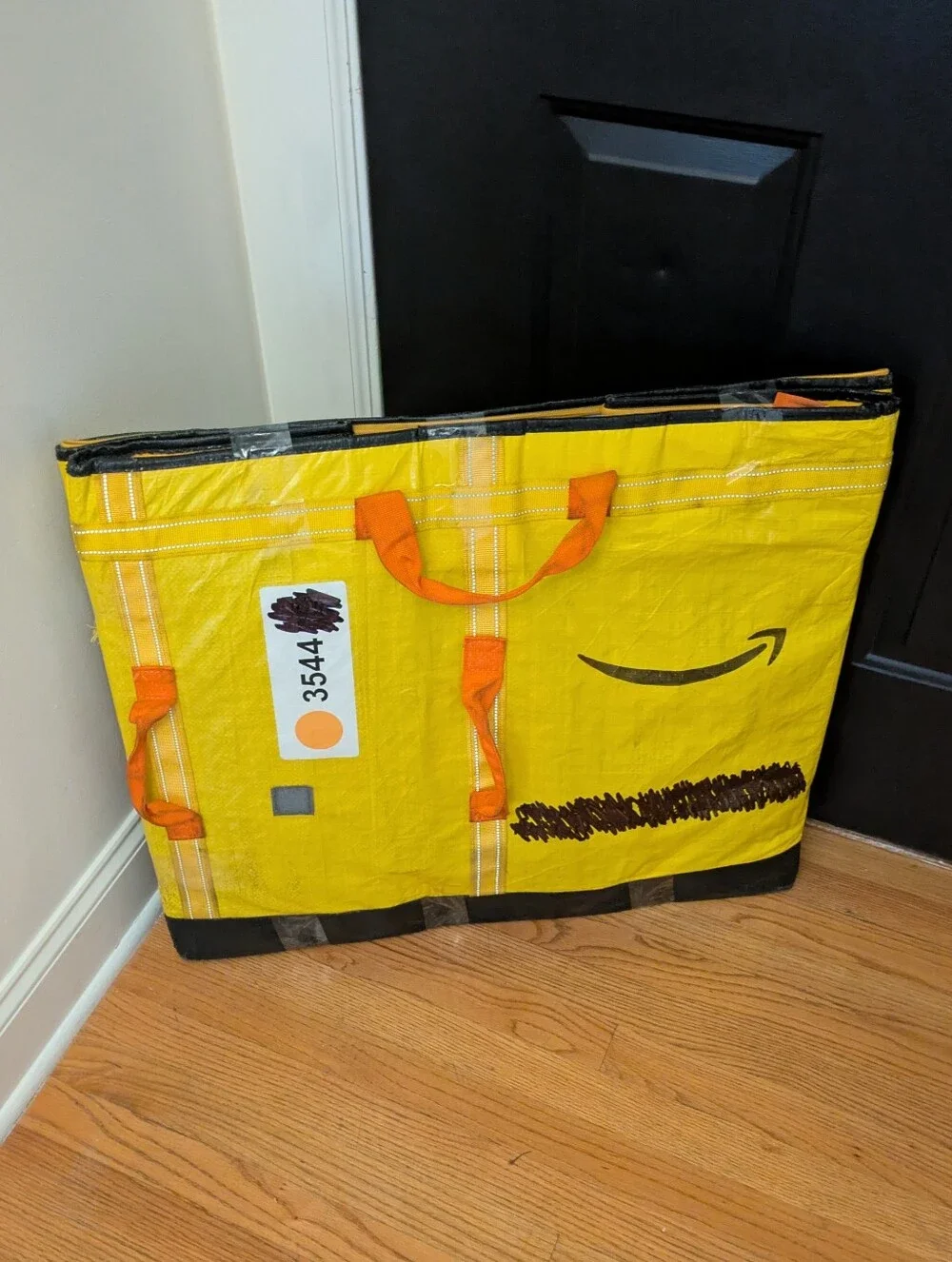 Giant zippered tote bag, xl storage bag